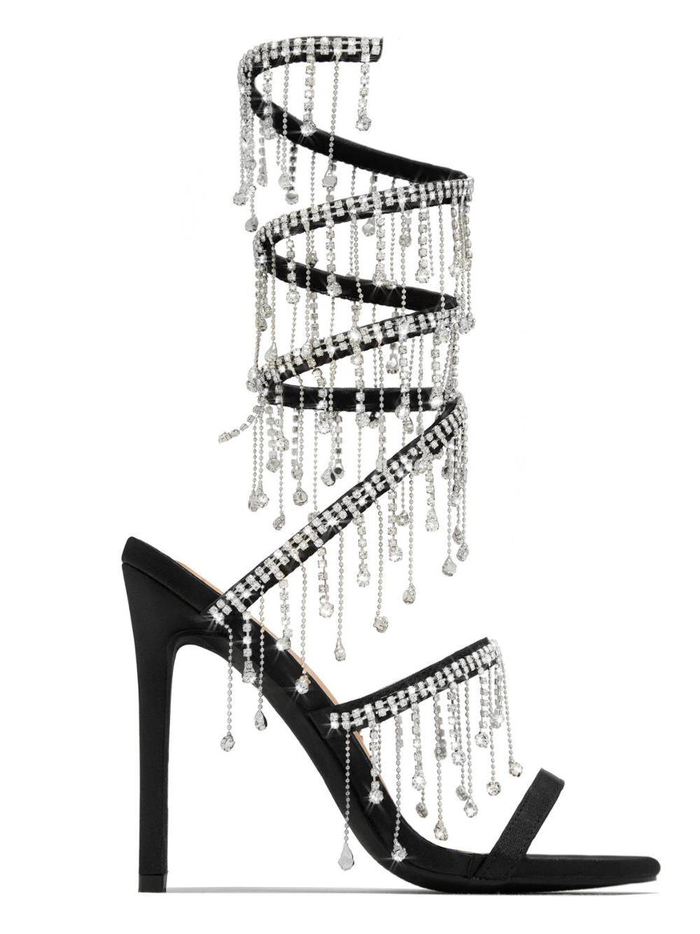 Solvivra Glitz Luxe Stiletto Sandals