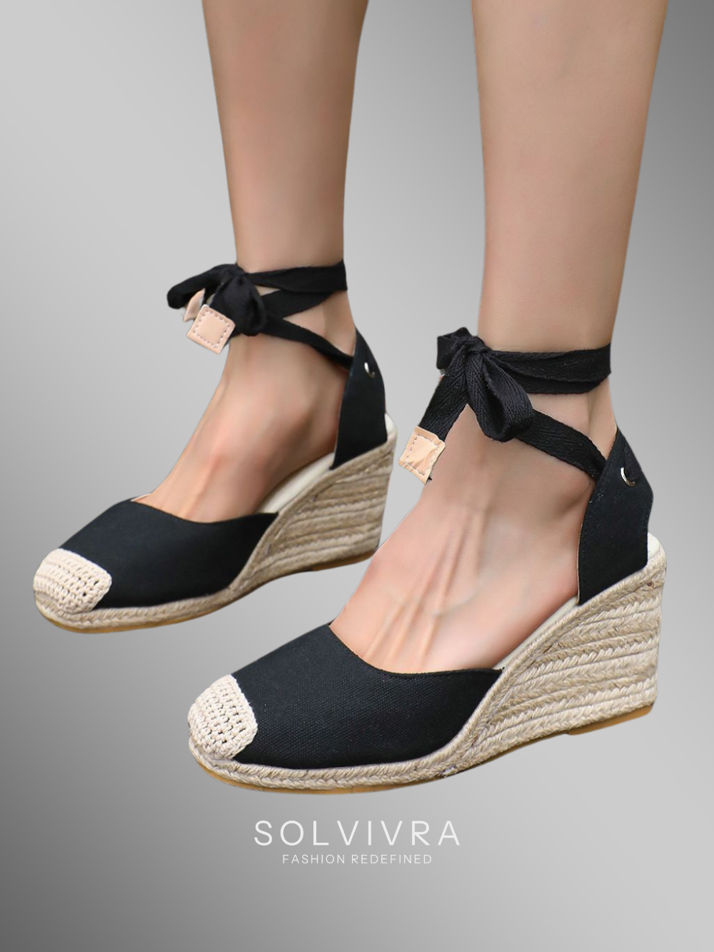 Solvivra Terra Lace Espadrille Heels
