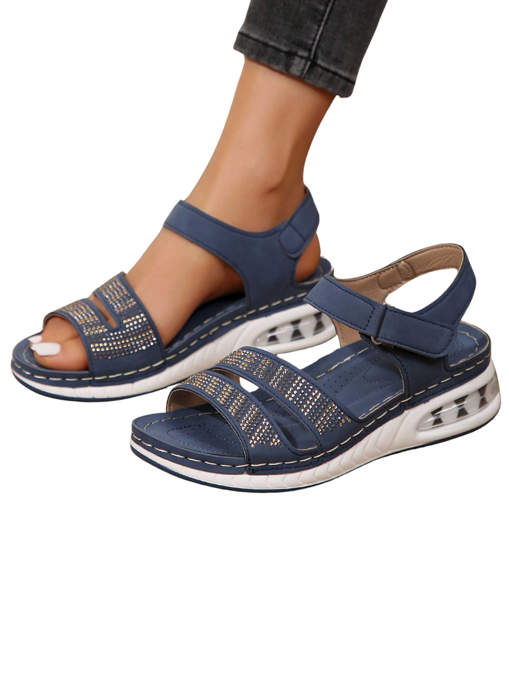 Solvivra Radiant Glide Wedge Sandals