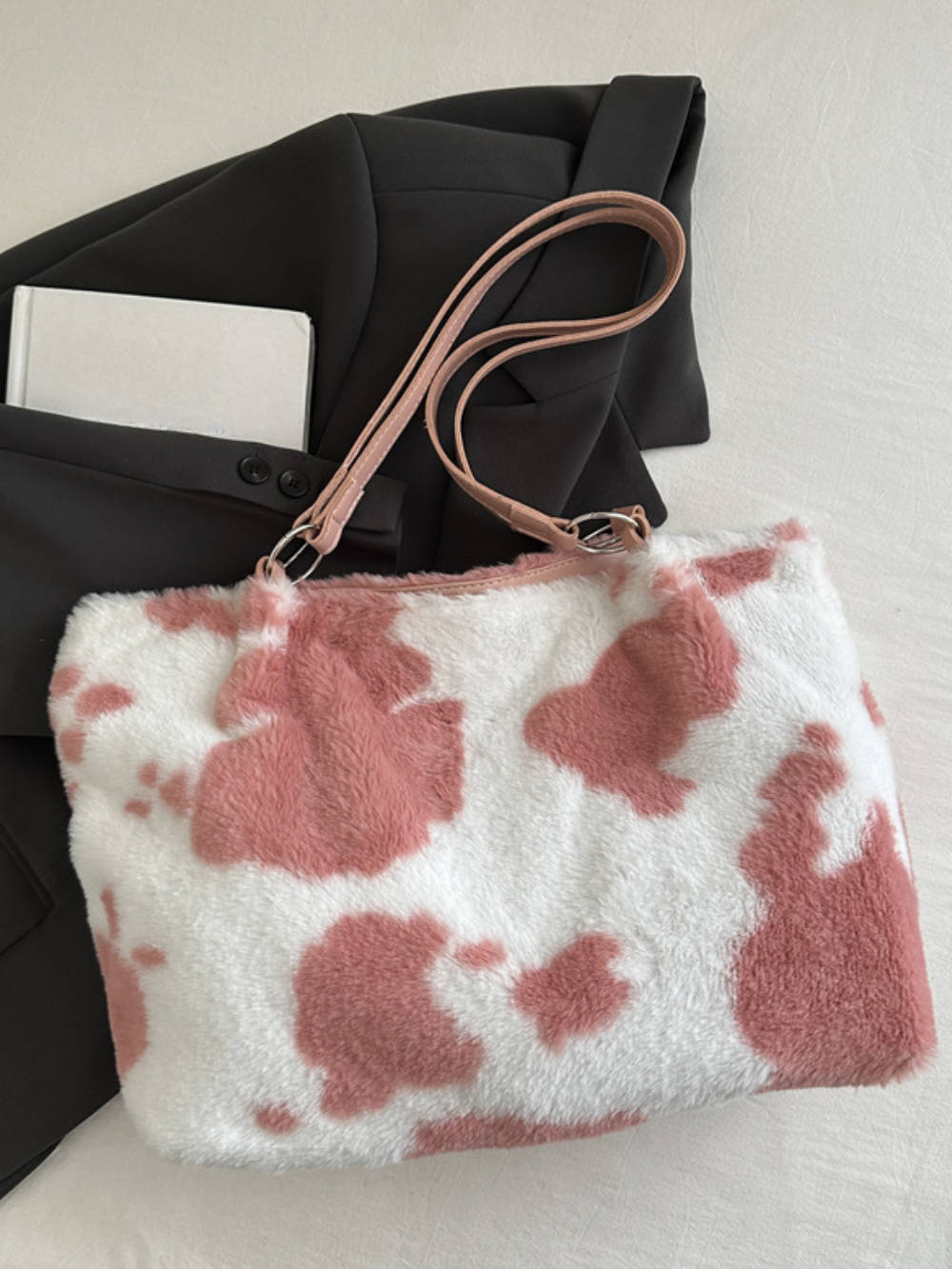 Solvivra Soft Square Plush Shoulder Bag