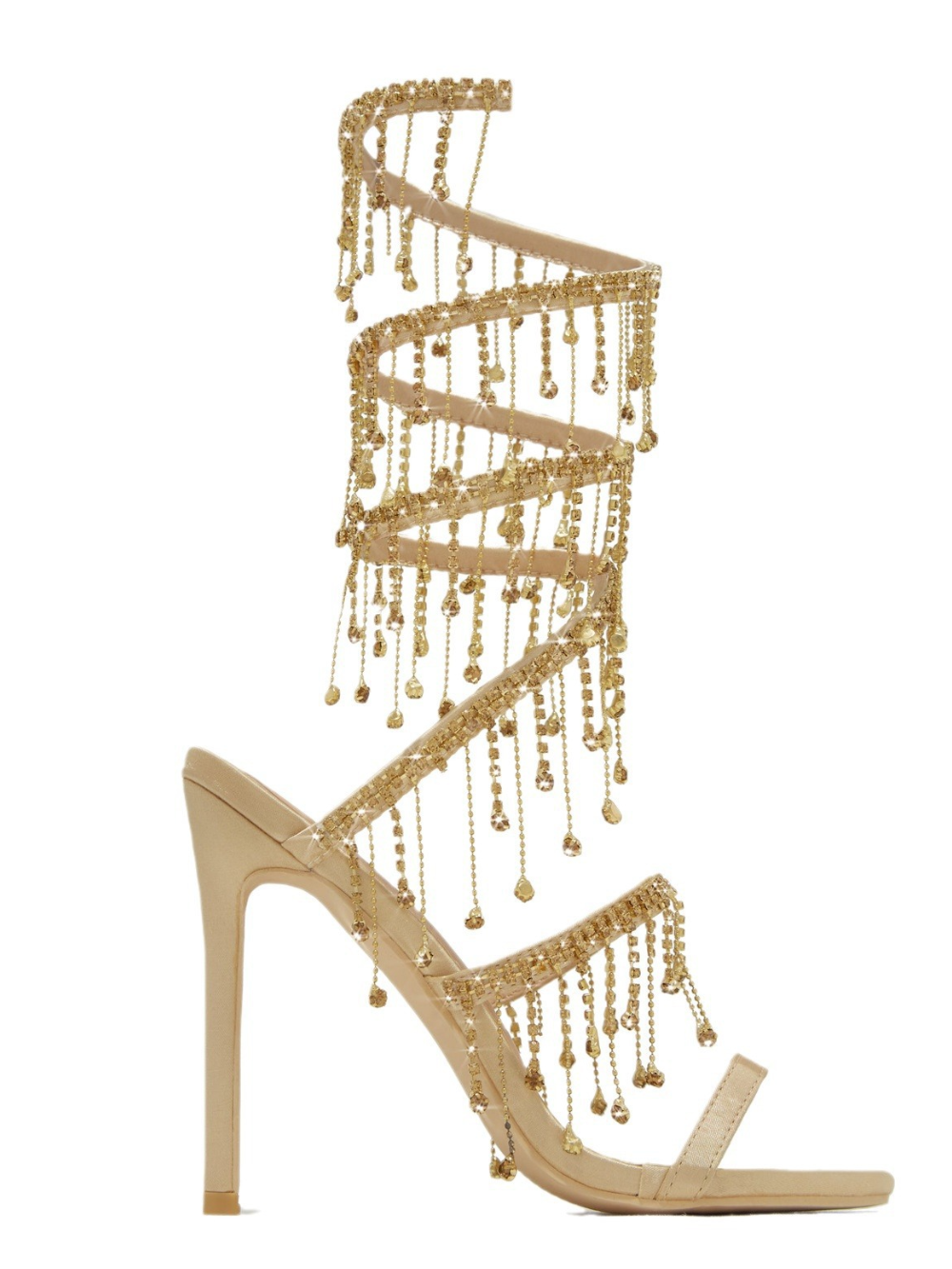 Solvivra Glitz Luxe Stiletto Sandals