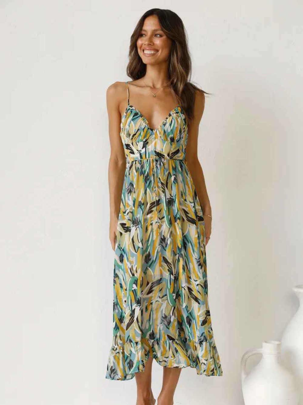 Solvivra Sunset Breeze Maxi Dress