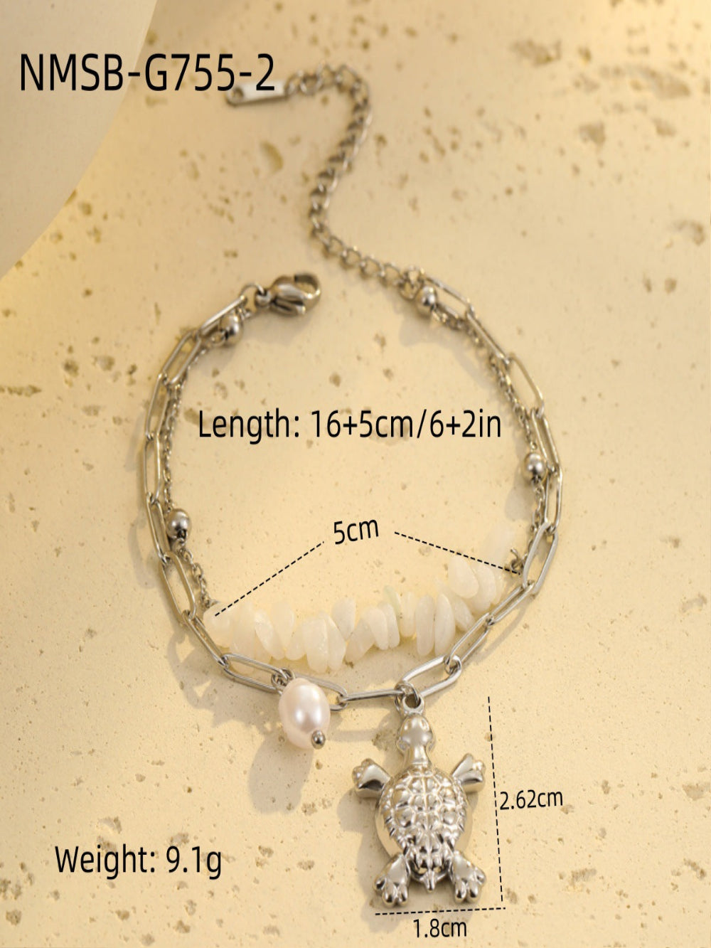 Solvivra Beaded Ocean Style Bracelet