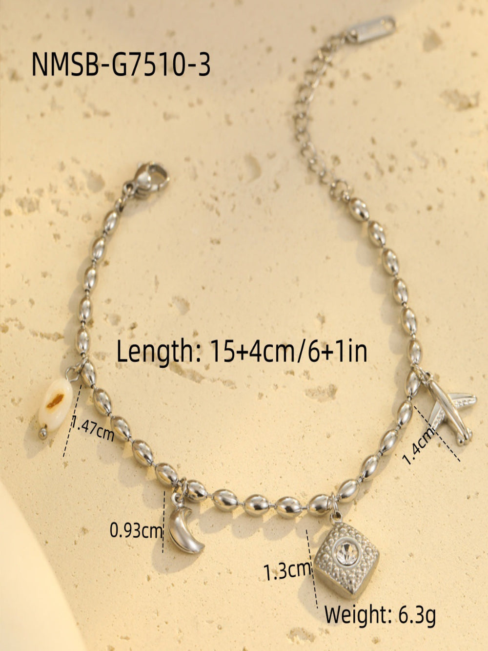 Solvivra Beaded Ocean Style Bracelet