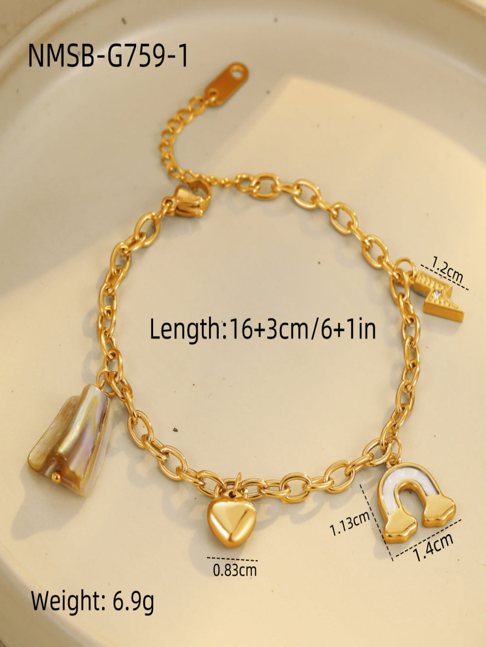 Solvivra Beaded Ocean Style Bracelet