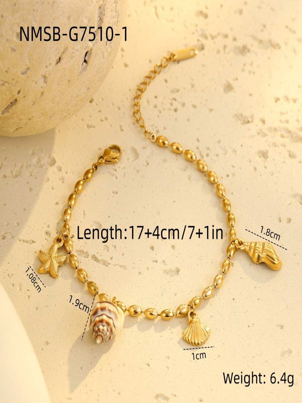 Solvivra Beaded Ocean Style Bracelet
