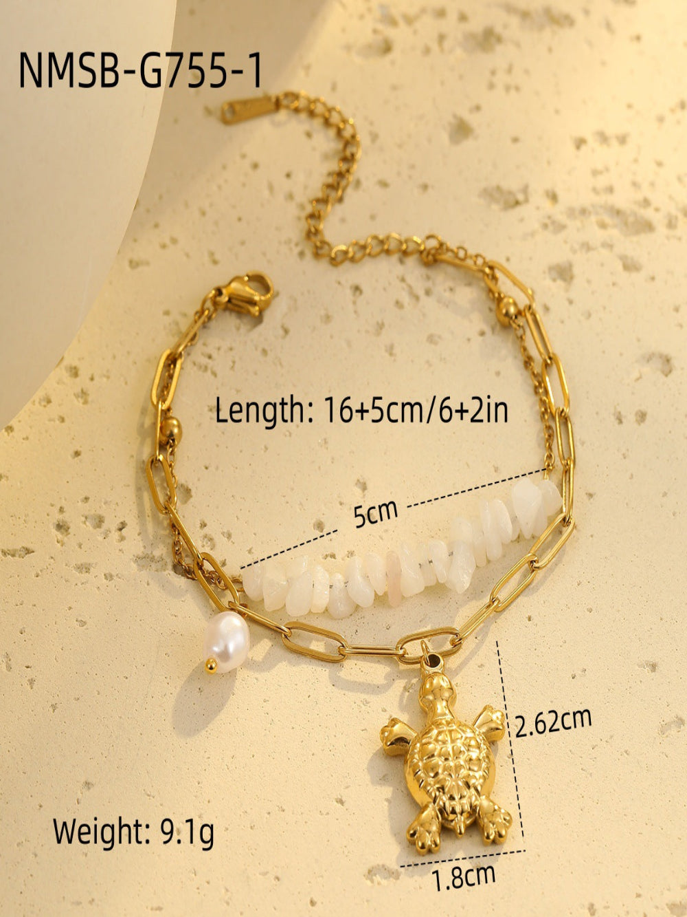 Solvivra Beaded Ocean Style Bracelet