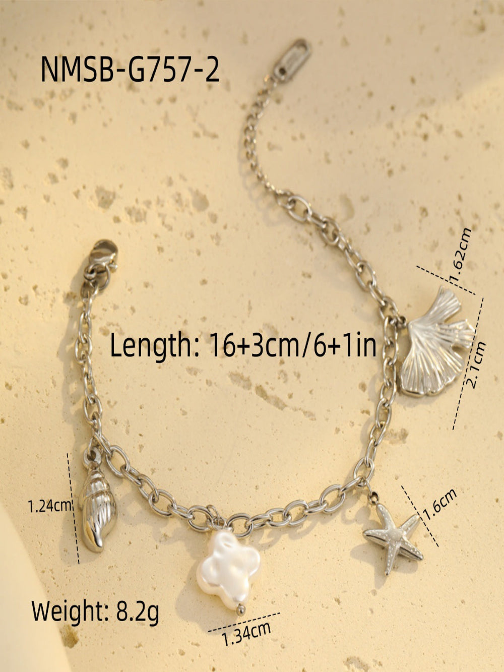 Solvivra Beaded Ocean Style Bracelet