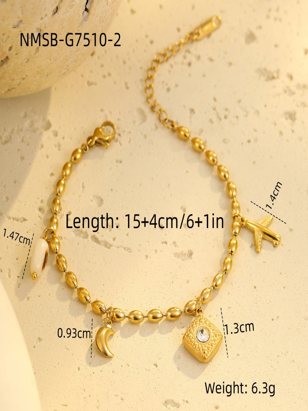 Solvivra Beaded Ocean Style Bracelet