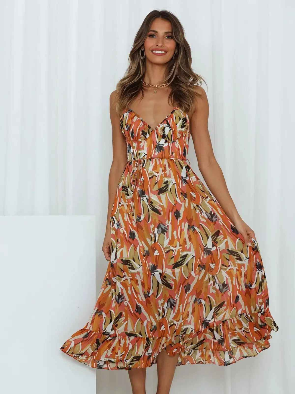 Solvivra Sunset Breeze Maxi Dress