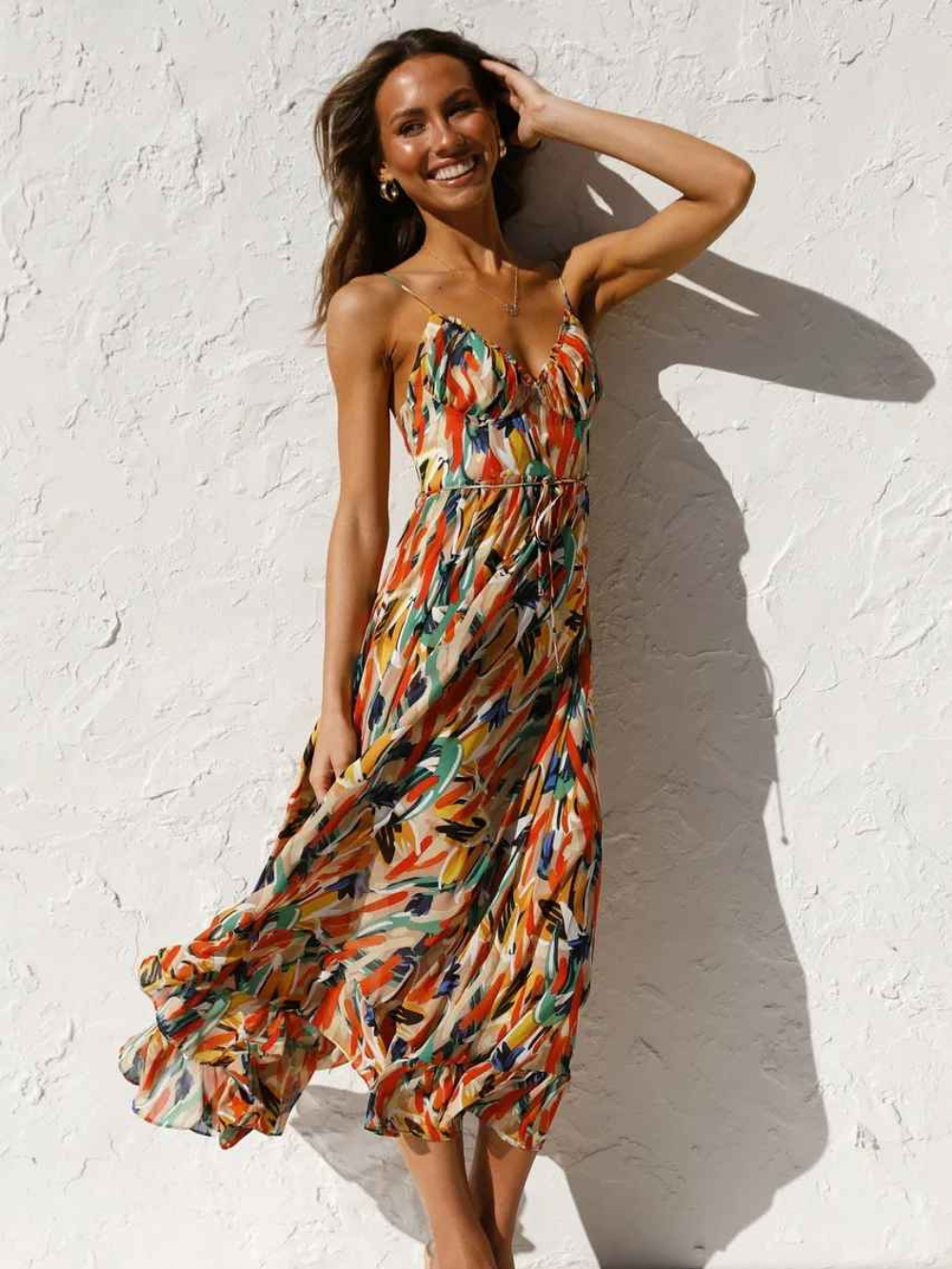 Solvivra Sunset Breeze Maxi Dress
