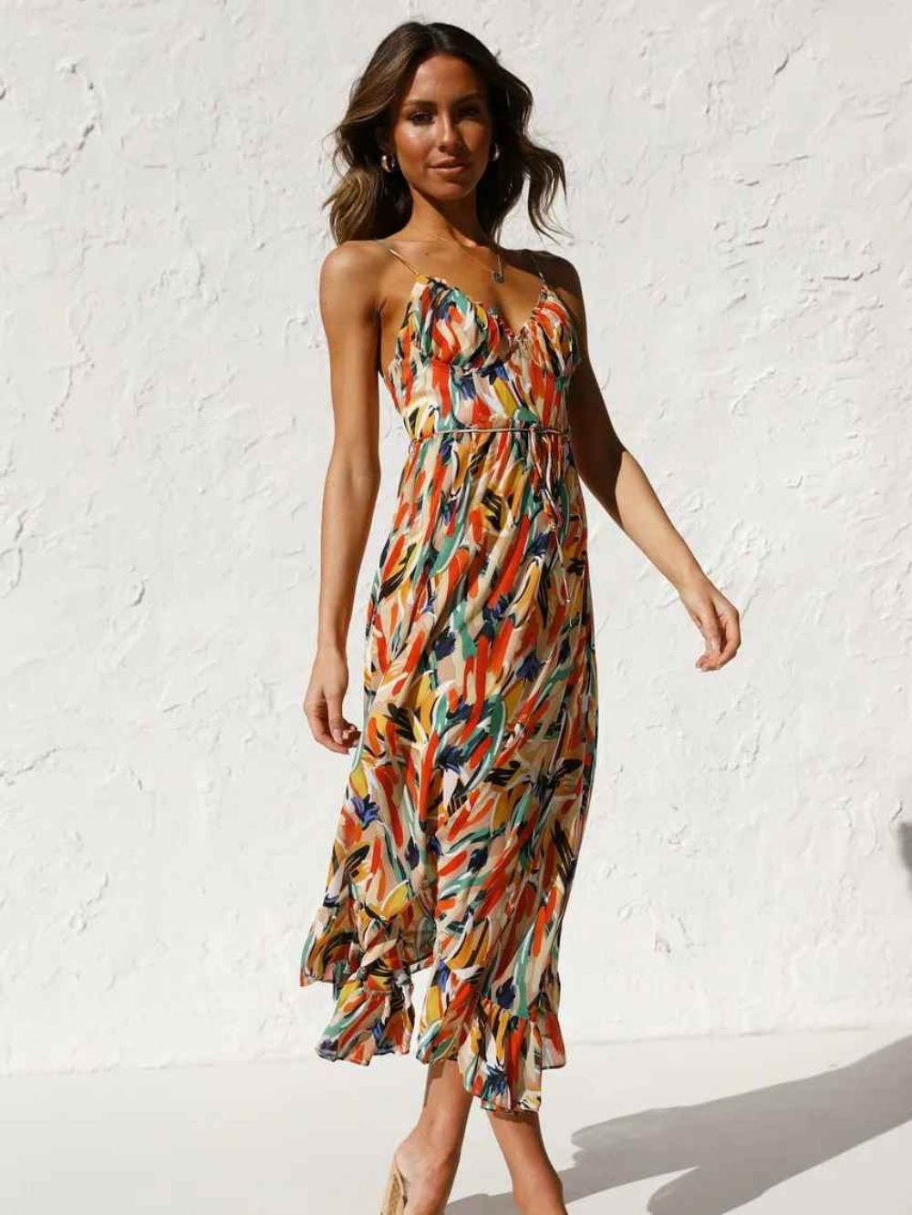 Solvivra Sunset Breeze Maxi Dress