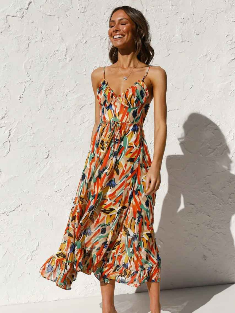 Solvivra Sunset Breeze Maxi Dress