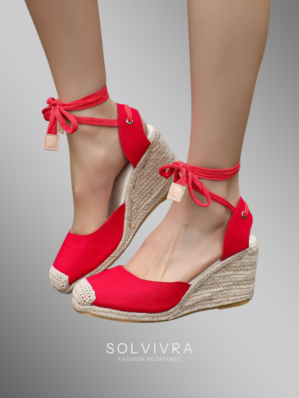 Solvivra Terra Lace Espadrille Heels
