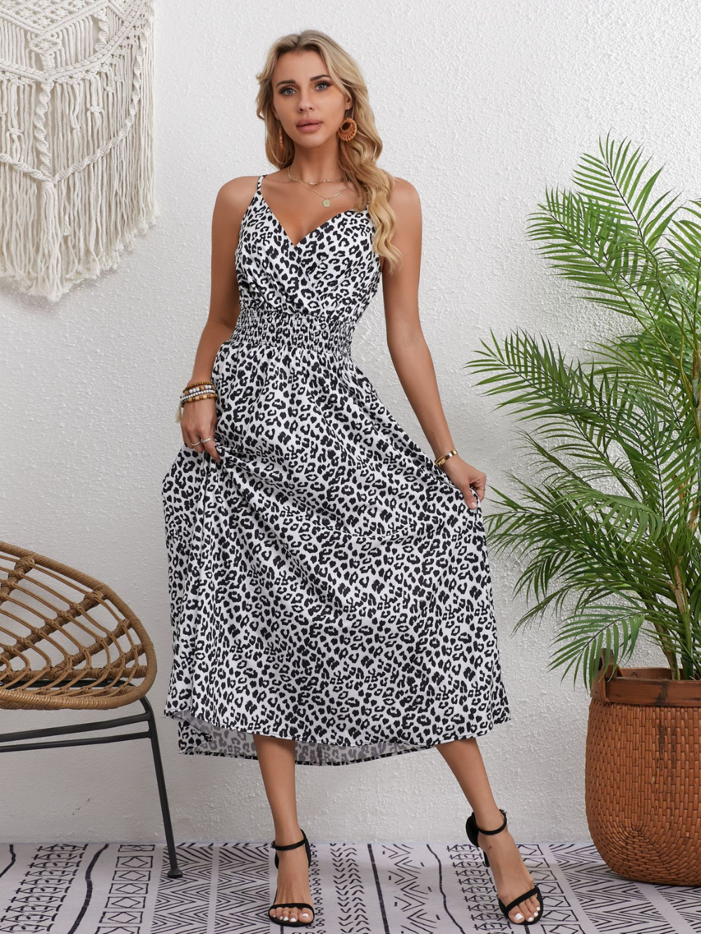 Solvivra Leopard Print Savanna Dress