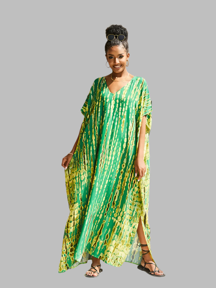Solvivra Boho Bliss Batwing Maxi Dress