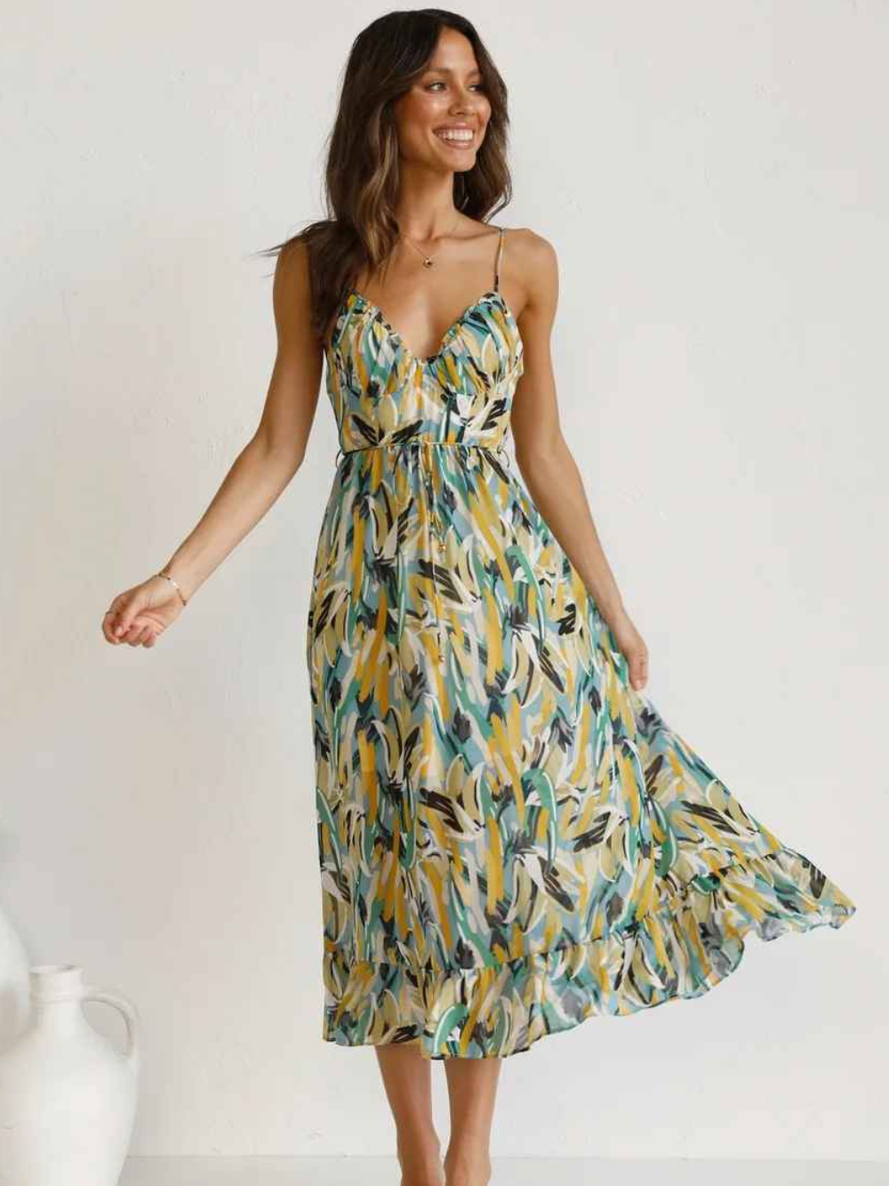 Solvivra Sunset Breeze Maxi Dress