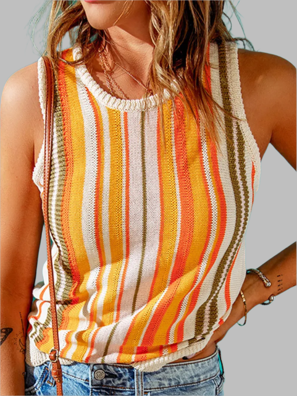 Solvivra Stripe and Spice Top