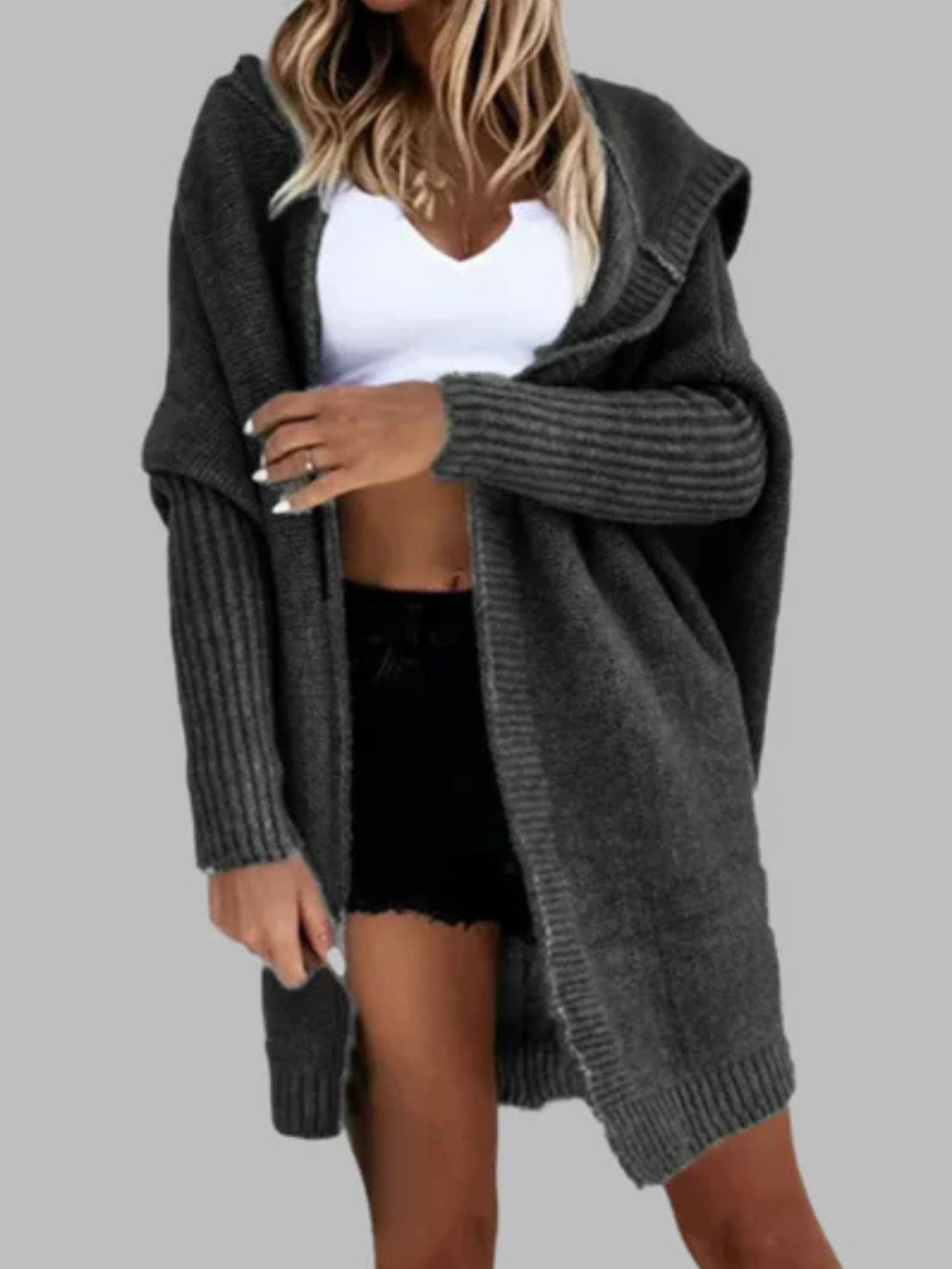 Solvivra Boldthread Hooded Cardigan
