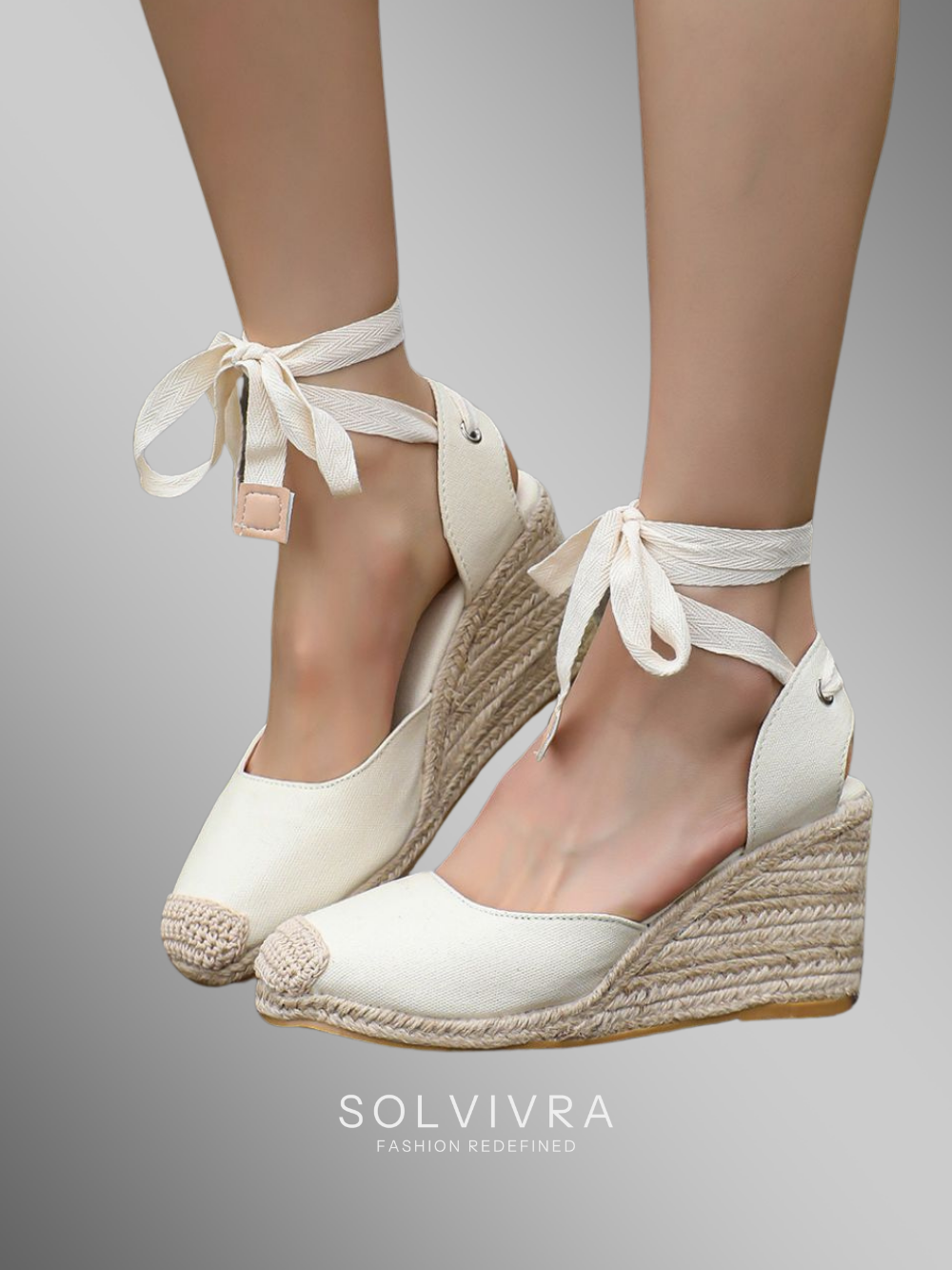 Solvivra Terra Lace Espadrille Heels