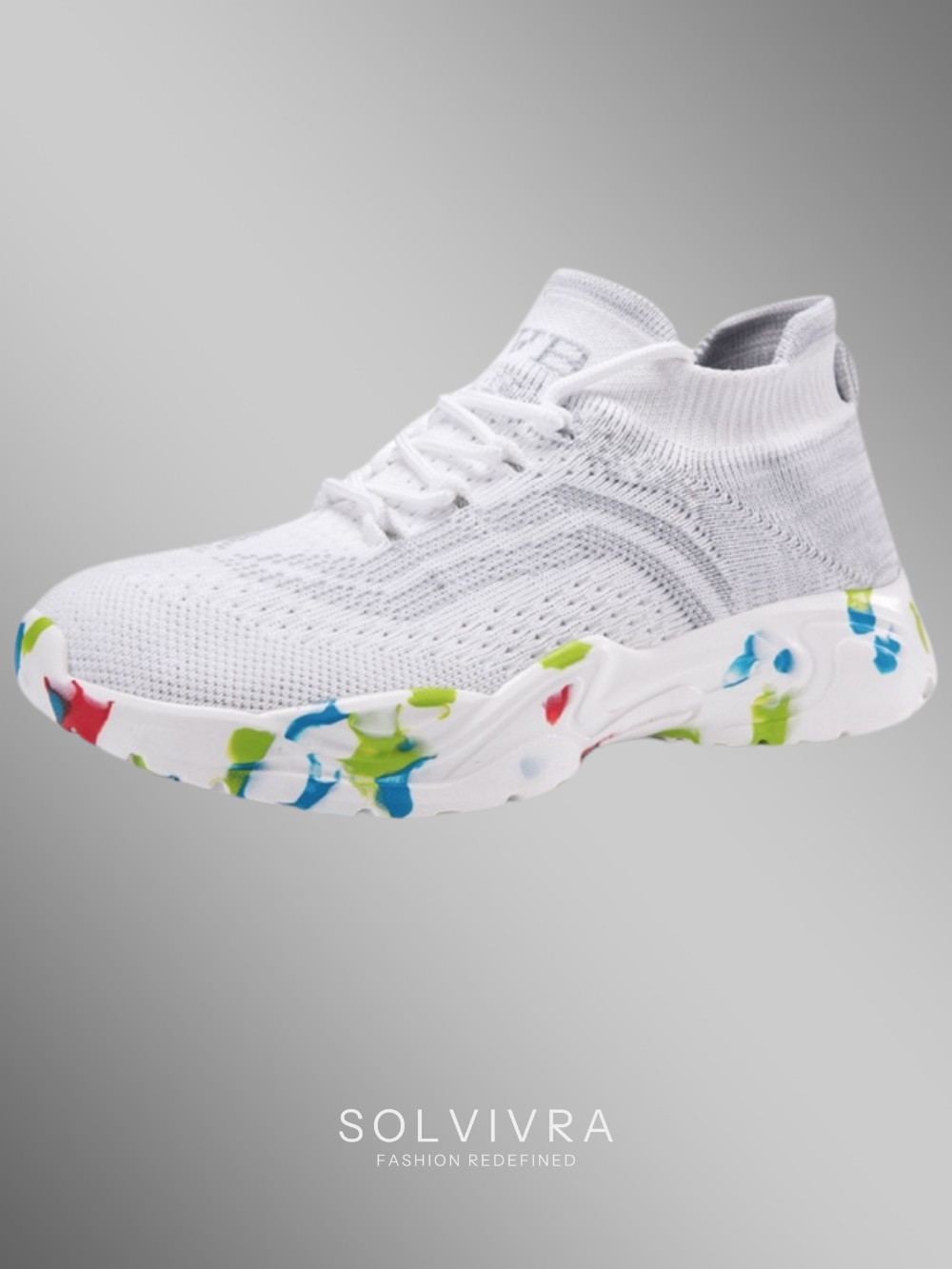 Solvivra Aero Splash Mesh Platform Sneakers