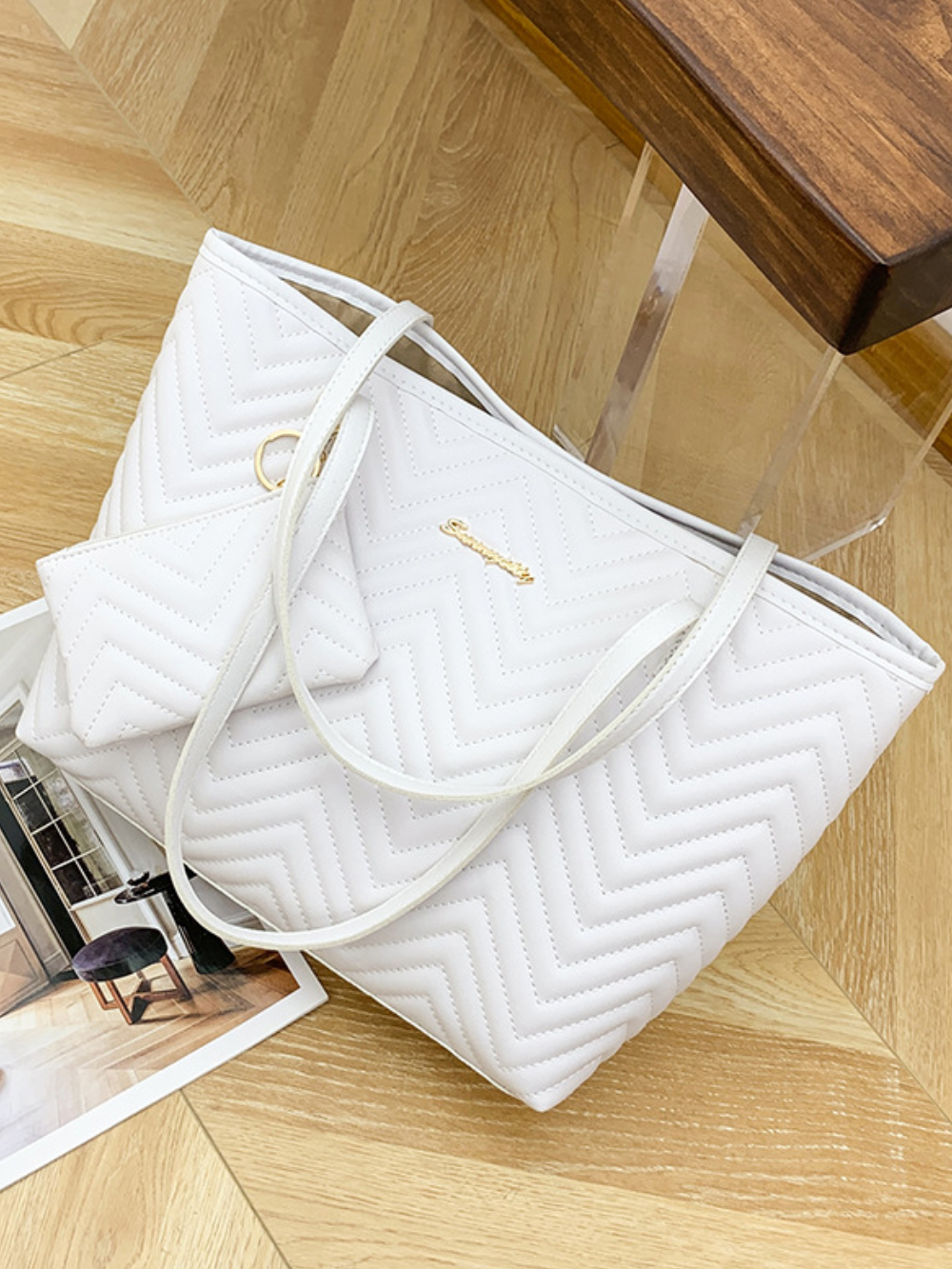 Solvivra Diamond Stitch Tote