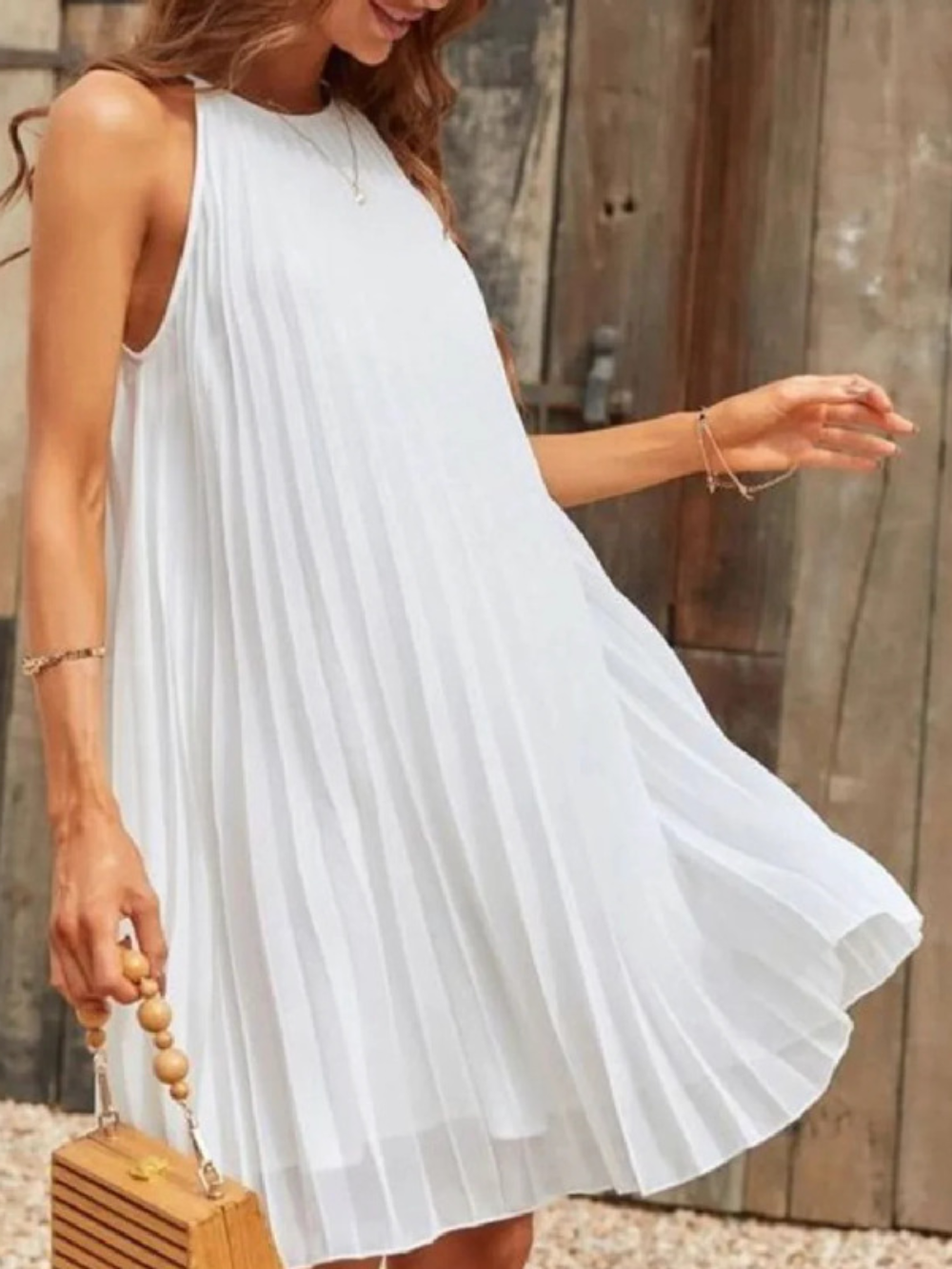 Solvivra Modern Muse Pleated Midi