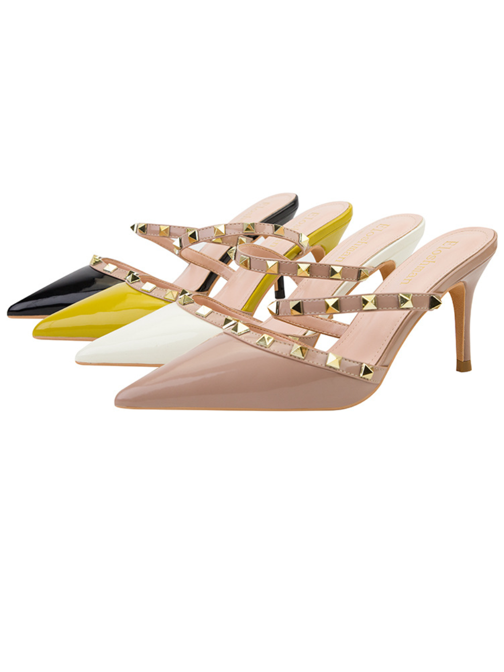 Solvivra Luxe Spike Stiletto Sandals