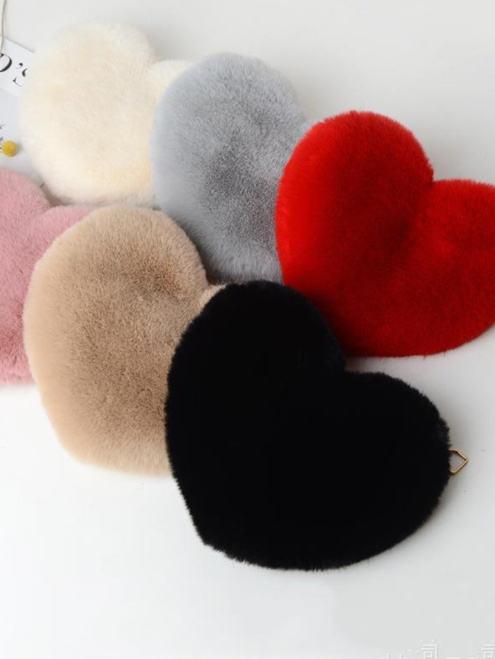 Solvivra Plush Heart Shoulder Bag