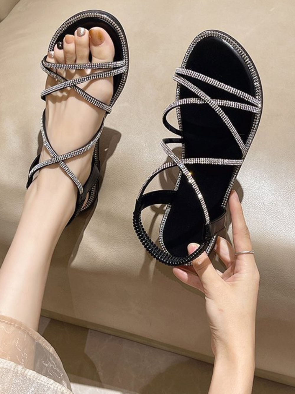 Solvivra Shimmer and Shine Sandals