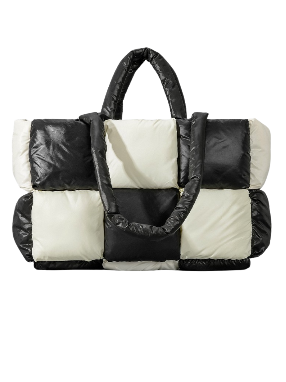 Solvivra Plush Grid Shoulder Bag