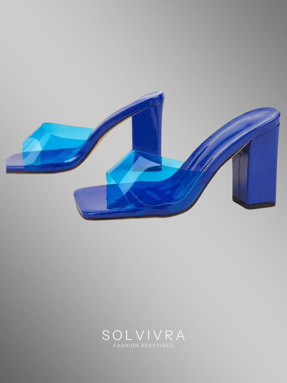Solvivra Lucent Step Block Heel Sandals