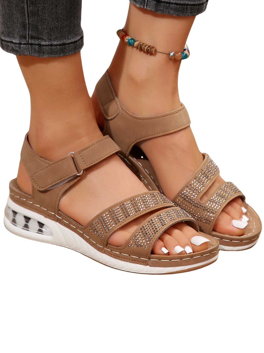 Solvivra Radiant Glide Wedge Sandals