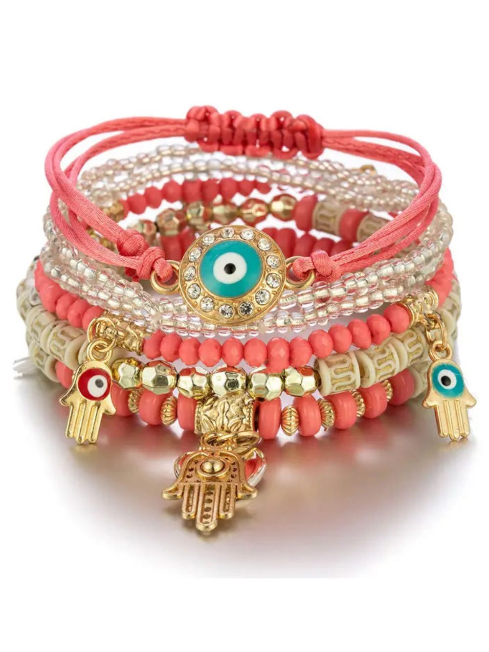Solvivra Boho Charm Bracelet - 6Pcs/Set