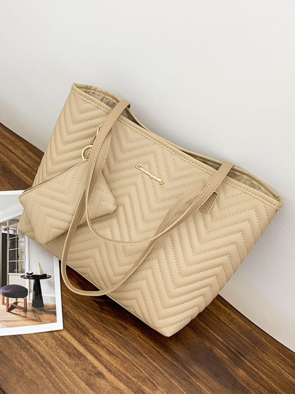 Solvivra Diamond Stitch Tote