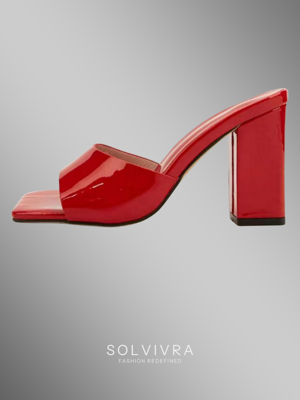 Solvivra Lucent Step Block Heel Sandals