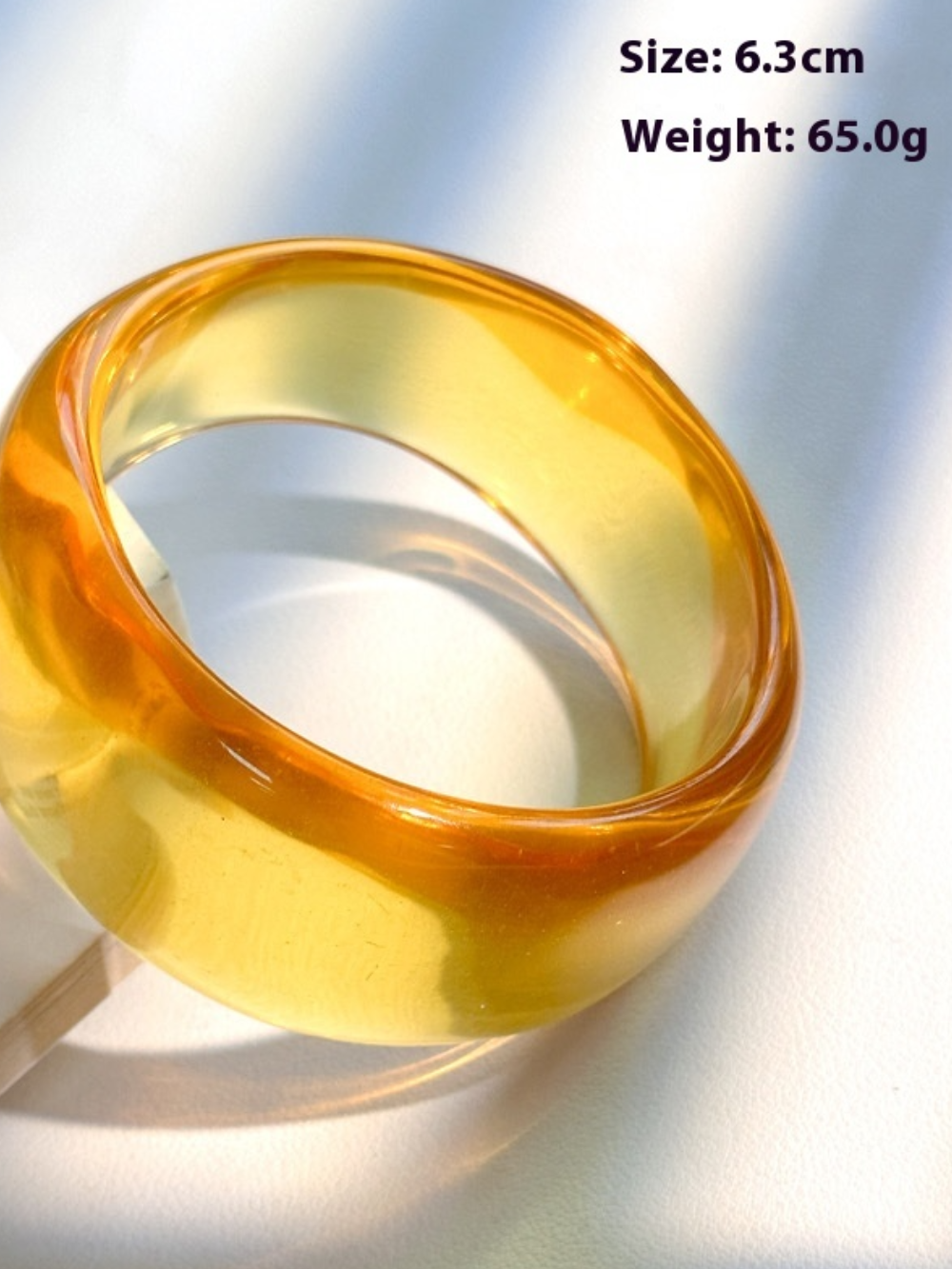 Solvivra Gleaming Gold Resin Bracelet