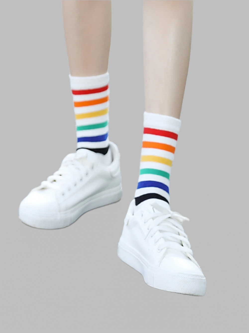 Solvivra Candy Stripe High Socks