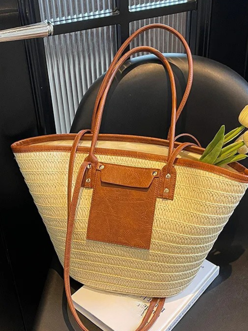 Solvivra Sun Weave Straw Handbag
