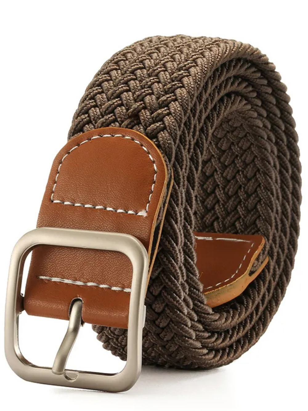 Solvivra Square Chic Braided Canvas Belt