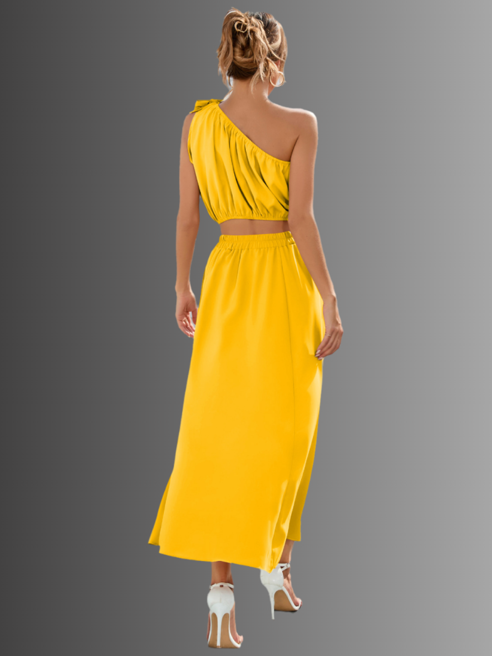 Solvivra Cut to Impress Top and Skirt Set