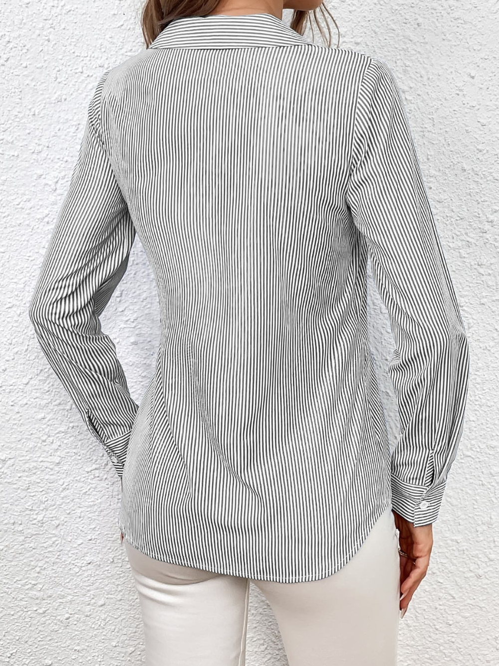 Solvivra Knotted Essence Striped Blouse