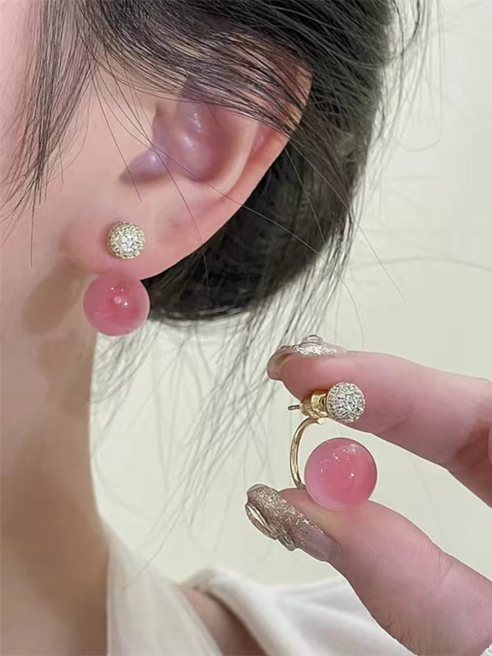 Solvivra  Sakura Glow Bead Earring