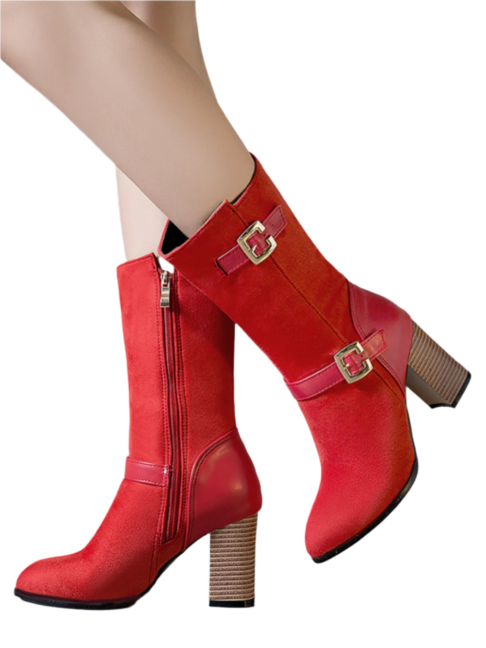 Solvivra Strapped Allure High Heel Boots