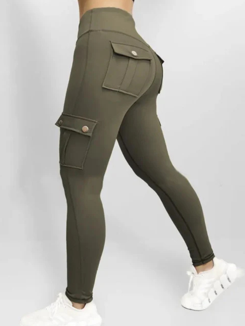 Solvivra High Waist Cargo Fit Pants