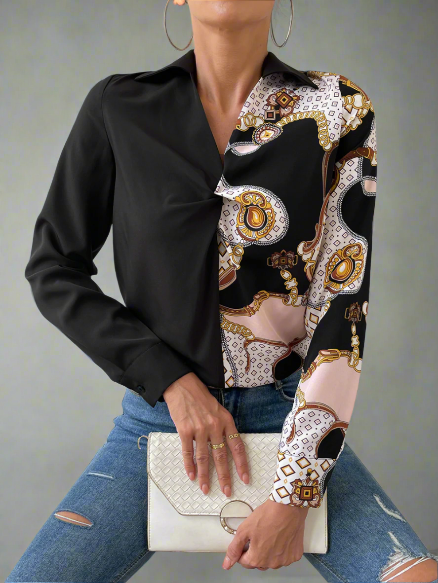 Solvivra ZweiSinn Collared Blouse