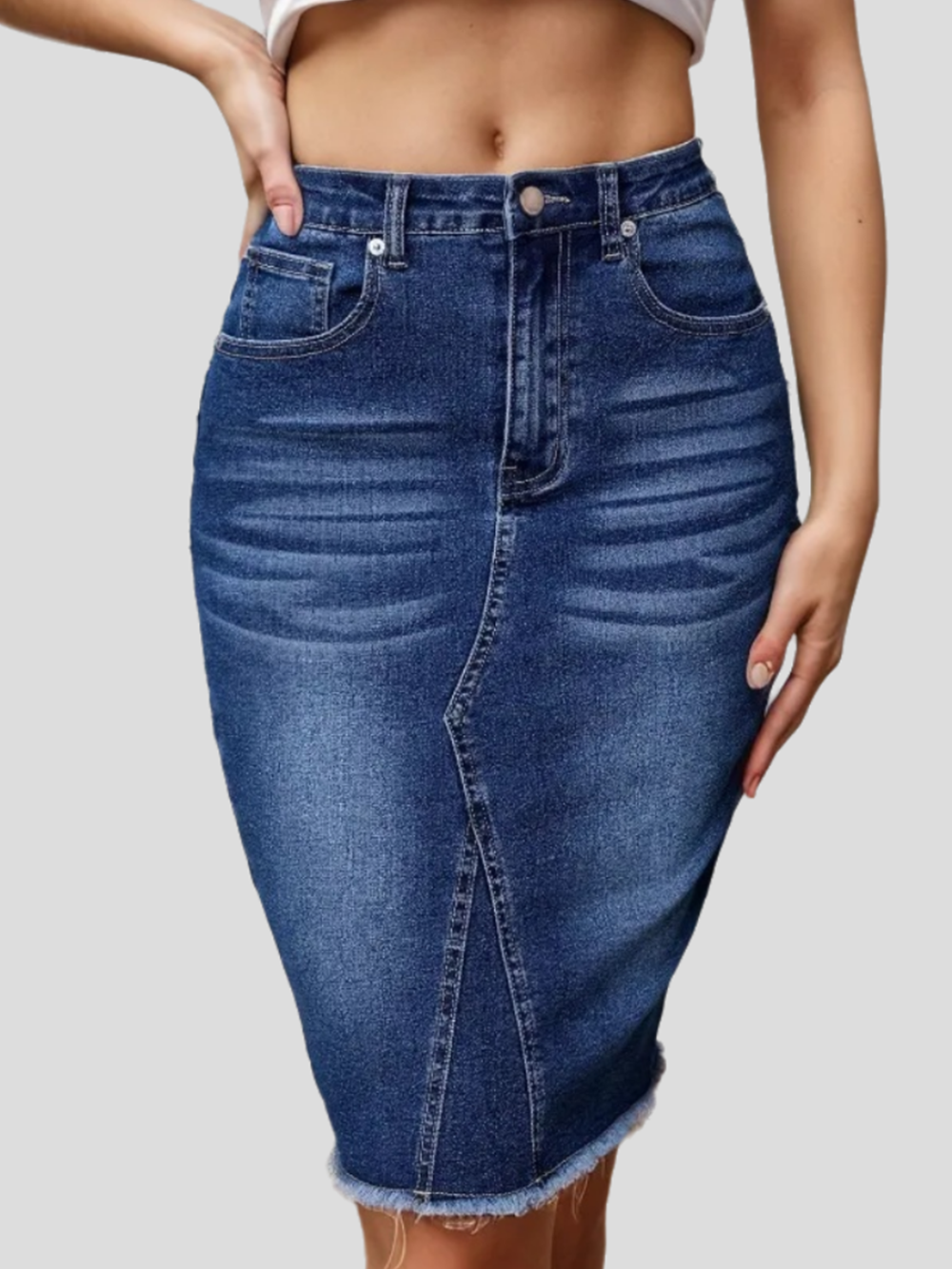 Solvivra Street Savvy Denim Skirt