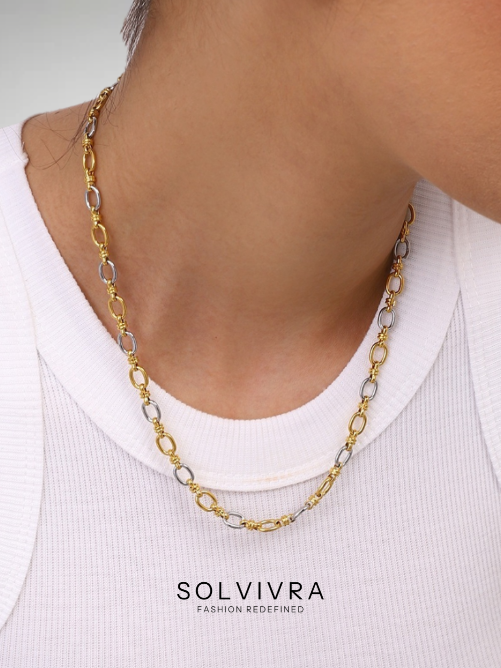 Solvivra Dual Glow Chain Bracelet and Necklace Set