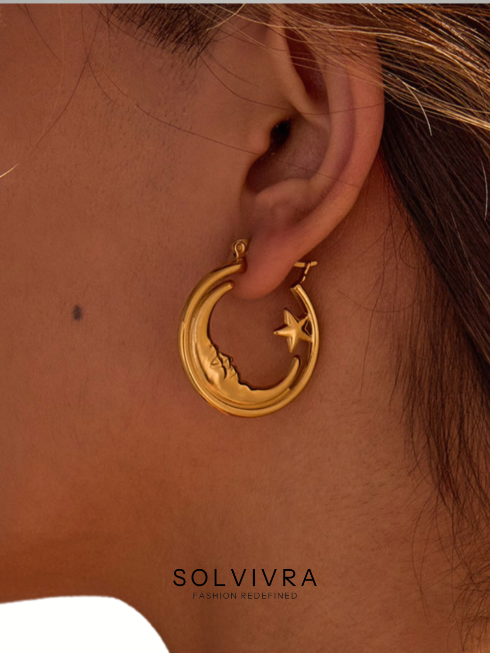 Solvivra Starstruck Hoop Earrings