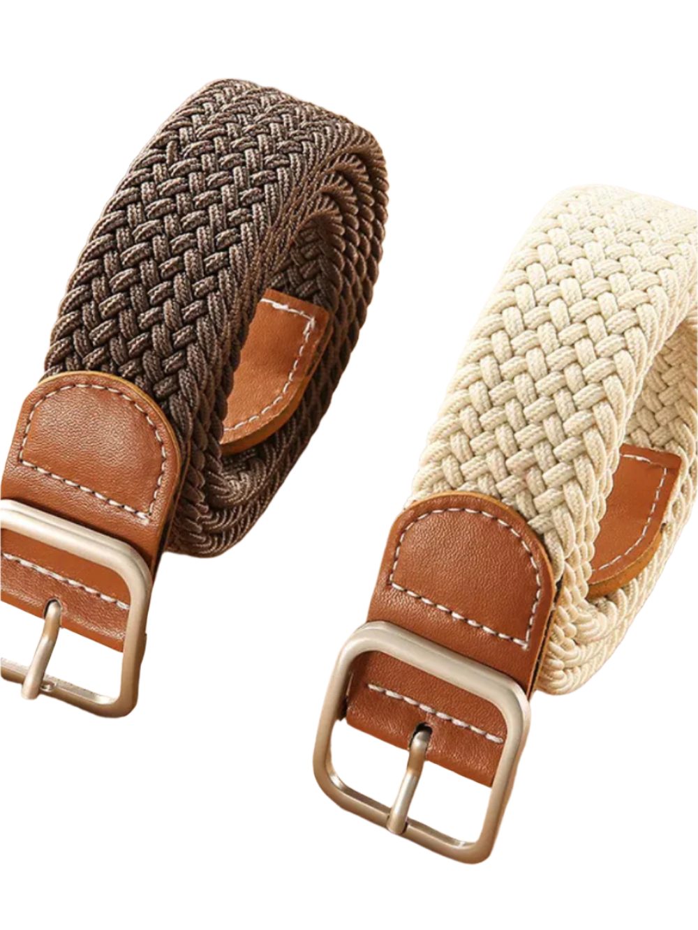 Solvivra Square Chic Braided Canvas Belt